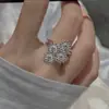 Anillo de Margarita Retro de Diseño de Nicho Estilo Coreano de Plata de Ley S925 Anillo Simple de Moda Estilo Coreano Venta al por Mayor