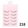 Fábrica de pestañas postizas DINGSEN suministro estable 5 pares de pestañas maquillaje natural maquillaje diario pestañas COS