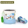 Taza de oso serie divertida, accesorios originales, taza termo doble para bebidas, tapa original a prueba de fugas, taza con pajita, venta al por mayor