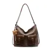 Bolso casual retro de gran capacidad, mochila de alta moda para mujer, novedad de otoño 2026, bolso de hombro y cruzado para el día a día