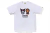 Camiseta de Manga Corta Holgada con Estampado de Dibujos Animados Pe X Hello Kitty Nuevo Milo para Hombres y Mujeres Parejas