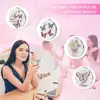 Espejo de Mariposa Creativo y de Moda Más Vendido Transfronterizo, Espejo de Mano, Regalo Pequeño, Espejo Redondo Plegable de Doble Cara