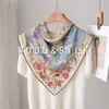 Bufanda Chal Cálido de Seda y Lana para Otoño e Invierno 2026 Nueva Moda Casual Elegante Temperamento Bufanda Cuadrada de Seda y Lana