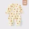 Mameluco para Bebé con Cubre Manos y Pies, Tipo Recién Nacido de Algodón Puro sin Costuras para las Cuatro Estaciones Ropa de Casa, Ropa de Monje para Recién Nacido