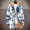 Chaqueta de Estilo Nuevo Transfronteriza con Patrones Multicolor, Cremallera de 6 Elementos, Cárdigan con Capucha, Abrigo de Algodón Polar Engrosado de Invierno con Forro Amarillo