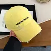 Gorra de Béisbol de Mezclilla Bordada con Letra Estilo Americano para Mujer con Circunferencia de Cabeza Grande, Ala Ancha y Acabado de Alta Gama
