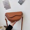 Bolso bandolera retro casual de un solo hombro tipo sillín para mujer, color liso, único, gran capacidad, novedad 2026, texturizado, nuevo estilo de moda