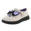 Zapatos de Cuero para Niñas Zapatos de Princesa Zapatos Individuales 2026 Nuevos Primavera y Verano Suela Suave Infantiles Kuromi Zapatos Pequeños de Cuero con Lazo Modernos