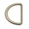 Herrajes de anillo en D de metal hebilla de mochila de equipaje hebilla en D de medio anillo hebilla decorativa para ropa fabricantes stock