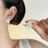 Pendientes Románticos de Flores Estilo Francés, Exquisitos y de Moda, Versátiles y Elegantes, Diseño de Nicho para Mujer, Pendientes de Lujo Ligero y de Gama Alta