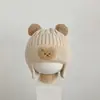 Gorros para Bebés y Niños Pequeños para Otoño e Invierno Engrosados Lindos de Rana para Bebé Niño y Niña Gorros de Lana Tejida a Prueba de Viento y Cálidos