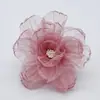 45/90mm Hilo de Seda Flor Accesorios Malla Hilo Borde Quemado Flor Accesorios Flor de Tela Hecho a Mano DIY Accesorios para Tocados