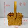 Cesta de Flores de Madera de Oso Bolsa de Souvenir Huaye Cesta de Mano Ondulada Cesta de Mano de Oso