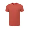Camiseta de Cor Sólida com Gola Redonda e Manga Curta Dupont Sorona 200g 40 Contagens Padrão Personalizado Uniforme de Classe Roupa de Trabalho com Impressão de Logo