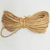 Venta explosiva transfronteriza de cuerda de cáñamo fina hecha a mano DIY iluminación vintage atado para jardinería cuerda de yute estructura para trepar gatos cuerda de cáñamo tejida