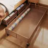 Prateleira de armazenamento sob o móvel da TV, caixa de armazenamento sob a cama, armário plano deslizante, caixa de armazenamento de sapatos com rodas sob o sofá
