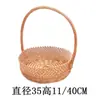 Cesta Pequena de Bambu em Vime, Cesta de Mão, Cesta de Armazenamento de Rattan, Cesta Trançada, Cesta de Piquenique de Colheita Infantil, Mini Cesta Pequena