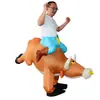Actividad de baile de carnaval transfronterizo Vaca inflable Accesorios de atmósfera divertida Muñeco de dibujos animados Ropa inflable de vaca Juguetes de actuación