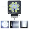 Luz LED de Trabajo para Coche 27W 9 LEDs Vehículo Todoterreno Luz Modificada Faro de Motocicleta Luz de Inspección Luz Auxiliar Foco