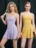 Nuevo Vestido Deportivo con Almohadillas en el Pecho, Transpirable, Espalda Hermosa, Sexy, Secado Rápido, Vestido de Yoga Fitness, Vestido de Tenis Bádminton para Mujer