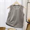 Verano Nueva Camiseta sin Mangas Chaleco de Malla para Niños y Niñas Top Único sin Mangas Sudadera para Bebé Ropa para Niños