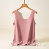 Chaleco Cálido Terciopelo Camiseta Base Sin Costuras Otoño e Invierno Ropa Interior para Mujer Forrada de Polar Chaleco Engrosado