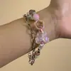 Tesoro Verde Menta ~ Exquisito Pulsera Verde Menta Fresca Moda Elegante Versátil Pulsera Pequeña Fresca de Perlas para Mujer