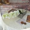 Flor Artificial Nueva Tallo Único Delphinium Violeta Decoración de Boda Arreglo Floral Adorno de Boda para el Hogar Flor Falsa