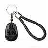 Llavero de obsidiana al por mayor doce Zodíaco Buda del Zodíaco colgante para cinturón colgante de llave de coche joyería para hombres y mujeres