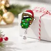 Navidad Dibujos Animados Hebilla Retráctil Desplegable Portatarjetas Ajustable Decoración de Insignia DIY Portatarjetas Divertido Hebilla Retráctil