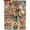 Pinturas de Deidades Taoístas, Imágenes de los Dioses, Retratos de los Tres Puros, Emperador de Jade, Cuatro Emperadores Celestiales y el Dios del Trueno, Pinturas Decorativas en Rollo