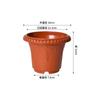 Fabricante Atacado Vasos de Flores de Plástico Espessos Duráveis para Plantas Verdes Pothos Vasos de Flores para Casa Varanda Vasos de Mudas Vasos de Flores para Plantio