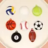 Acessórios para Joias DIY Liga Esmalte Pintado por Spray Pingentes Grandes Tipos de Bolas Esportivas Futebol Basquete Presentes Transfronteiriços