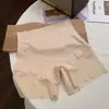 Ropa Interior de Seda Helada de Control de Vientre Ligero sin Costuras para Mujer, Entrepierna de Algodón Puro Antibacteriano Transpirable, Ropa Interior Anti-Exposición de Cintura Media-Alta