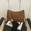 Bolsa transversal jeans vintage, bolsa de ombro grande, simples e elegante, bolsa feminina, nova personalidade, bolsa transversal de ombro