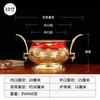 Fábrica de Artesanía Yuantong Suministro Directo Todo Cobre Borde Grande Quemadores Binaurales Quemadores de Incienso Venta al por Mayor Hogar Sala de Buda Artesanías Decorativas Adornos