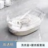 Lavabo con tabla de lavar, integrado, para uso doméstico, extra grande, para bebés, dormitorios de estudiantes, lavabo para lavar los pies.