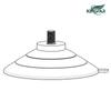 Amazon oferta caliente 60mm acero inoxidable tuerca de tornillo ventosa con M4M5M6M8M10 ventosa de plástico pvc transparente