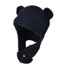 Novo Urso Bonito Malha Lã Chapéu Outono e Inverno Quente Pullover Cap Mulheres Ao Ar Livre À Prova de Frio Proteção Auricular Lei Feng Cap