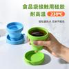 Taza de agua plegable de silicona para viajes al aire libre, portátil, anticaída, telescópica, para publicidad, regalo de vacaciones, disponible