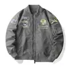 Jaqueta de voo masculina jaqueta de trabalho, vestuário de trabalho estilo americano, gola bomber, jaqueta leve para primavera e outono