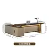Mesa de Escritório Mesa de Chefe Iluminação de Mesa Luxo Alto Padrão Moderno Minimalista Conjunto de Mesa e Cadeira Presidencial Móveis de Escritório Mesa Executiva