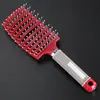 Peine de Costillas Esponjoso para Peinado de Hombres, Peine Masajeador Denso Grande para Cabello Rizado, Peine Alisador de Cabello para Mujeres, Herramienta de Peinado para Uso en Casa