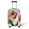 Funda Elástica Gruesa para Maleta Transfronteriza Cubierta Protectora de Equipaje Animales de Dibujos Animados Cubierta de Viaje para Maleta con Ruedas Cubierta Antipolvo