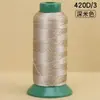 Ventas Directas de Fábrica Hilo de Coser de Alta Resistencia 420D Bolsa de Rollo Grande Hilo de Coser Colorido Hilo de Nylon Industrial para Ropa