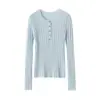 Suéter de Malha Fina, Novo Suéter de Caxemira 100% Puro Outono/Inverno para Mulheres, Corte Slim, Gola Redonda Pulôver, Top Quente