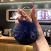 Llavero de Bola Grande de Peluche para Mochilas de Niñas, Lindo Colgante Peludo para Llaves de Coche, Adorno de Regalo para Parejas Estudiantes