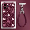 Cordón para teléfono con estampado de leopardo para funda de Apple 18pm iphone17 caricatura 15 nuevo modelo de mujer 16 lindo 14 exterior