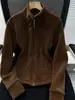 Top Interno Rosa de Corte Slim para Mulheres, Forro de Jaqueta de Penas de Inverno, Essencial para Uniforme Escolar, Jaqueta Suéter de Lã