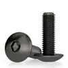 Tornillos de Cabeza Hexagonal Grande de Acero Inoxidable 304 Negros, Tornillos de Cabeza Plana Grande, Pernos de Cabeza Redonda Tipo Champiñón M2-M8